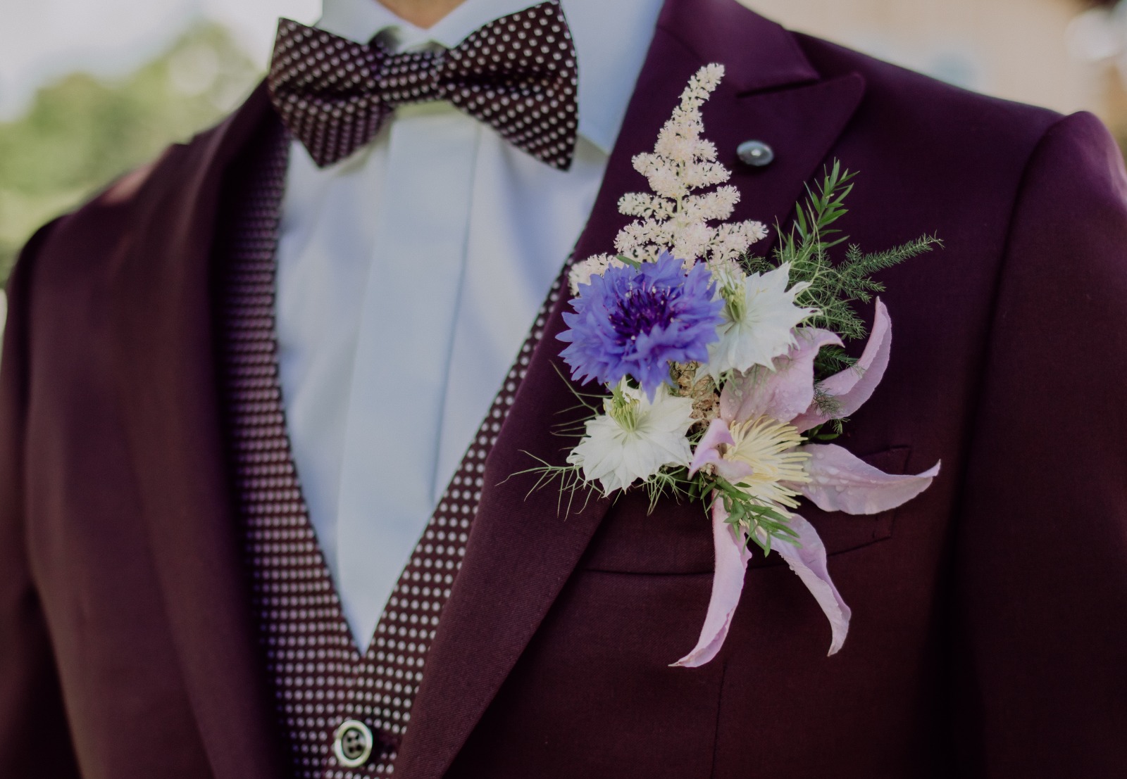 Anstecker für den Bräutigam